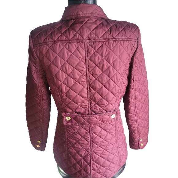 C Wonder Quilted Burgundy Lightweight Jacket S - Picture 5 of 6